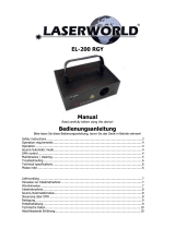 Laserworld EL-200 RGY User manual