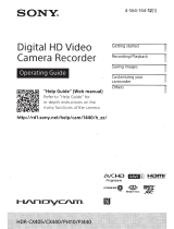 Sony Handycam HDR-CX405 Operating instructions