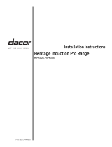 Dacor Heritage Induction Pro Range Installation Instructions Manual