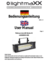 Lightmaxx Platinum Line LED Strobe X3 User manual