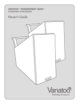 Vanatoo TRANSPARENT ZERO Owner's manual