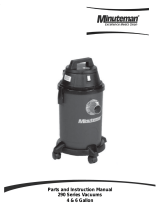 Minuteman 290 Wet/Dry Vacuum Series User manual