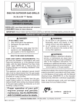 AOG Built In Grill T-Series User manual