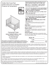 Delta Children Toddler Guardrail (W0060) Assembly Instructions