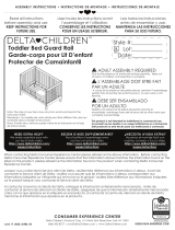Delta Children Daybed/Toddler Guardrail Kit (541725) Assembly Instructions
