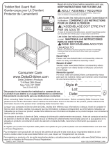 Delta Children Daybed/Toddler Guardrail Kit (542725) Assembly Instructions