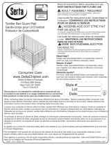 Delta Children Daybed/Toddler Guardrail Kit (706725) Assembly Instructions