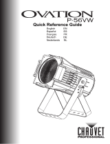 Chauvet OVATION P-56VW Reference guide