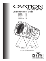 Chauvet Professional Ovation P-56WW Reference guide