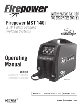 ESAB Firepower MST 140i 3-IN-1 Multi Process Welding System User manual