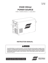 ESAB ESAB 350mpi POWER SOURCE User manual