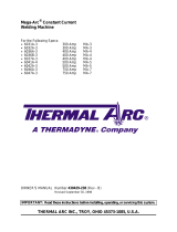 Thermal Arc Mega-Arc® Constant Current Welding Machine Installation guide