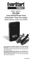 Schumacher EL224 Jump Starter/Power Pack Everstart Owner's manual