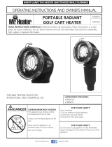 Sharper Image Golf Cart Heater Owner's manual