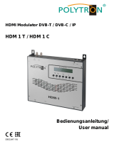 POLYTRON HDM-1 C HDM-1 T HDMI modulator into DVB-C or DVB-T Operating instructions