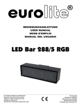 EuroLite LED Bar 288/5 RGB User manual