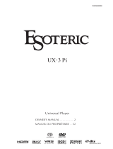 TEAC Esoteric UX-3 Pi Owner's manual