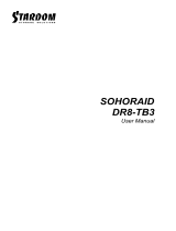 Stardom DR8-TB3-B User manual