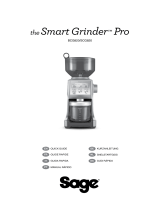 Sage COFFEE GRINDER (SCG820BSS4EEU1) Owner's manual