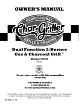 Char Griller E5030 Owner's manual