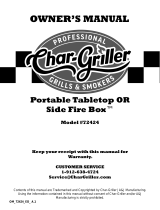 Char Griller E82424 Owner's manual