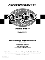 Char Griller E1515 Owner's manual