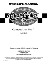 Char-Griller Competition Pro 8125 Owner's manual