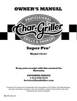 Char Griller 2121 Owner's manual