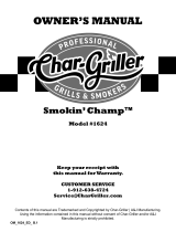 Char Griller 1624 User manual