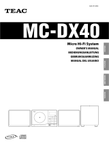 TEAC MC-DX40 Owner's manual