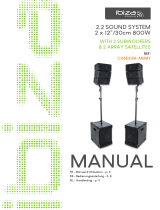 Ibiza Sound CUBE212A-ARRAY Owner's manual