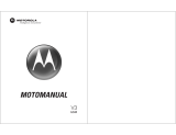 Motorola MOTORAZR V3 User manual