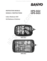 Sanyo HPS-SG3 - Indoor Barbecue Grill User manual