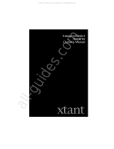 Xtant 3.1 Owner's manual