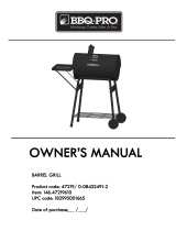BBQ PG-CG007-1 Owner's manual