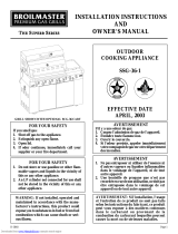 Broilmaster SSG-36 Owner's manual