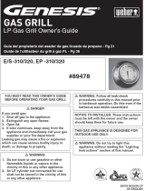 Weber GENESIS E-310 LP Owner's manual