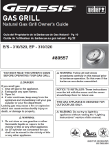 Weber Genesis E-310 NG Owner's manual