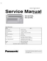 Panasonic NN-S244BL Owner's manual