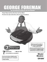 George Foreman GR100V User manual