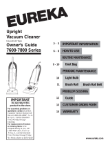 Eureka 7600-7900 Owner's manual