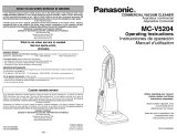 Panasonic MC-V5204 Owner's manual