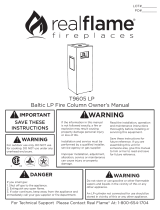 Real Flame T9605 Owner's manual