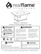 Real Flame T9650 LP Owner's manual