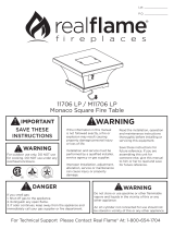 Real Flame 11706LP-TCRM Owner's manual