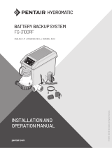 Hydromatic FG-3100RF Battery Backup System Owner's manual