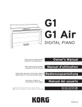 Korg G1 Air Owner's manual