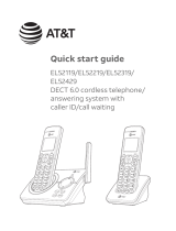 AT&T DECT 6.0 Cordless Telephone EL52119/EL52219/EL52319/EL52429 User manual