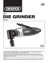 Draper 90° Compact Air Die Grinder, 6mm Operating instructions