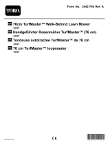 Toro 76cm TurfMaster Walk-Behind Lawn Mower User manual